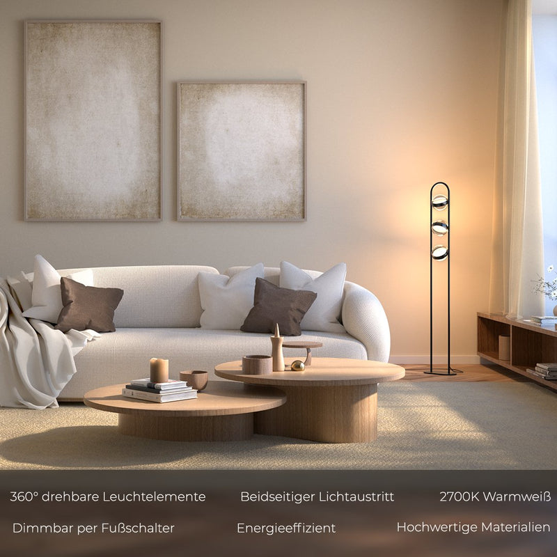 THALIA - Lampadaire sphérique vertical