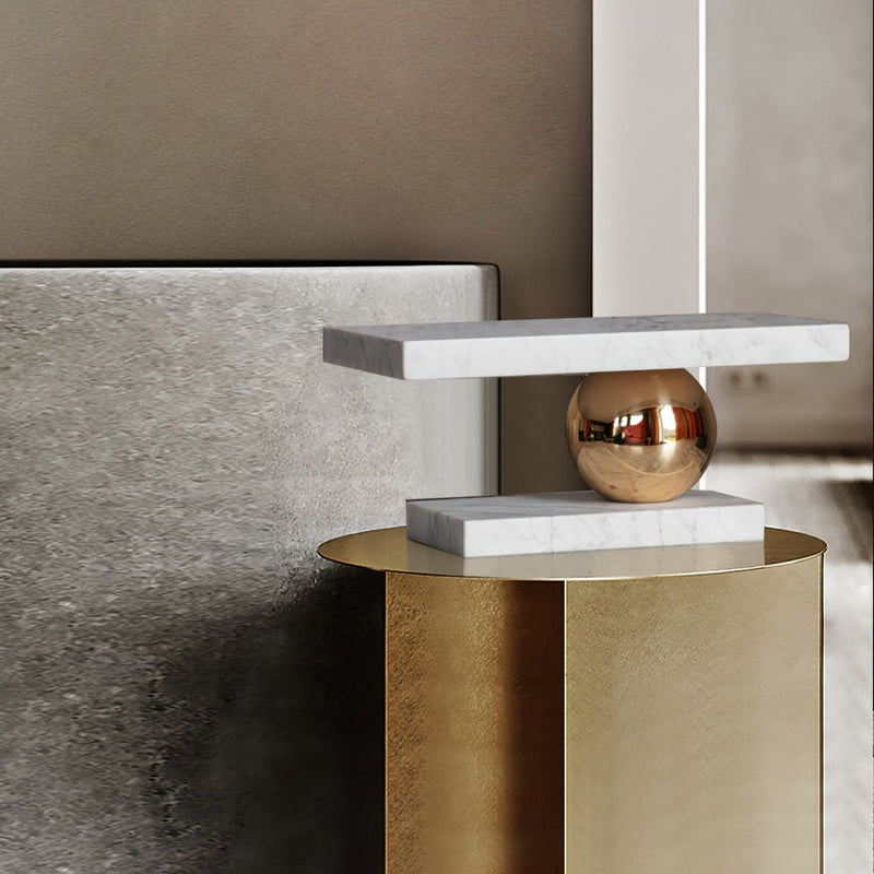 SOLIA – Lampe de Table Marbrée Ballsone