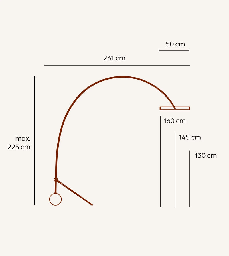 ARIONA – Lampadaire Arc Moderne
